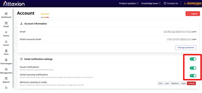 Enabling notifications in Attaxion
